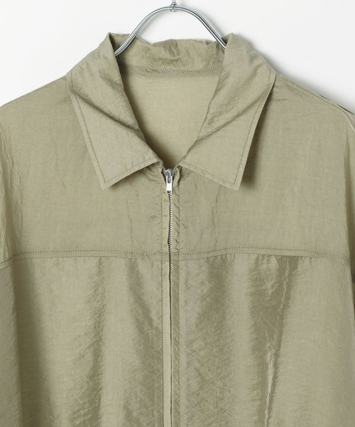 LEPSIM(レプシィム)の「ドロストギャザーシャツブルゾン 578431(ブルゾン・レディース・カーキ/ブラック・FREE)」の12枚目の写真