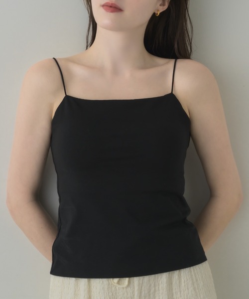 muku（ムク）の「【お客様のお声をもとに改良したNew ver.が新登場！！】THIN STRING CAMISOLE/ in bra（キャミソール・レディース・ブラック/ホワイト・LARGE/MEDIUM/SMALL）」の10枚目の写真