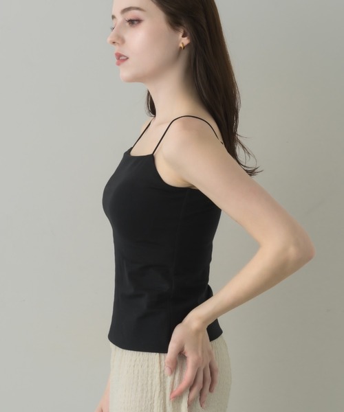 muku（ムク）の「【お客様のお声をもとに改良したNew ver.が新登場！！】THIN STRING CAMISOLE/ in bra（キャミソール・レディース・ブラック/ホワイト・LARGE/MEDIUM/SMALL）」の12枚目の写真