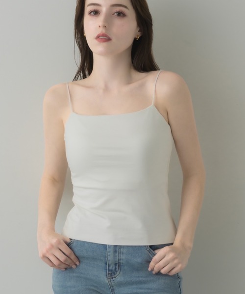muku（ムク）の「【お客様のお声をもとに改良したNew ver.が新登場！！】THIN STRING CAMISOLE/ in bra（キャミソール・レディース・ブラック/ホワイト・LARGE/MEDIUM/SMALL）」の14枚目の写真