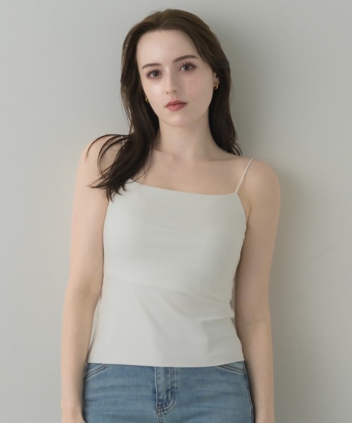 muku（ムク）の「【お客様のお声をもとに改良したNew ver.が新登場！！】THIN STRING CAMISOLE/ in bra（キャミソール・レディース・ブラック/ホワイト・LARGE/MEDIUM/SMALL）」の16枚目の写真