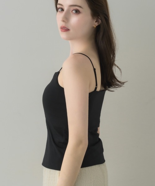 muku（ムク）の「【お客様のお声をもとに改良したNew ver.が新登場！！】THIN STRING CAMISOLE/ in bra（キャミソール・レディース・ブラック/ホワイト・LARGE/MEDIUM/SMALL）」の20枚目の写真