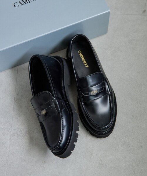 セール】【CAMINANDO】別注コインローファー/ブラック（その他シューズ