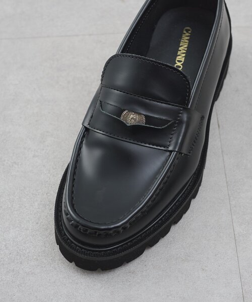 GALLARDAGALANTE（ガリャルダガランテ）の「【CAMINANDO】別注コインローファー/ブラック（その他シューズ・レディース・ブラック・36/37/38）」の3枚目の写真