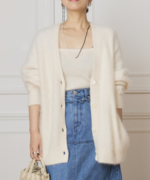 IENA LA BOUCLE | IENA LA BOUCLE ファーニットVカーディガン(カーディガン/ボレロ)