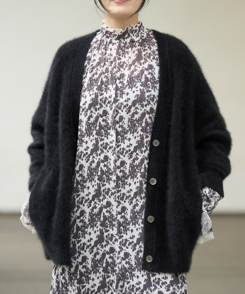 希少 美品 オーラリー イエナ別注 上質 モヘア ニット Vネックカーディガン 希少 美品 オーラリー イエナ別注 上質 モヘア ニット Vネック