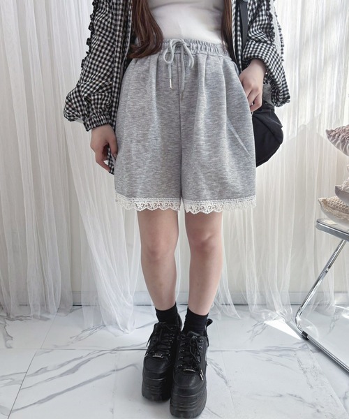 frunco(フランコ)の「【ZOZO限定】レース付きスエットハーフパンツ(その他パンツ・レディース・ネイビー/グレー・MEDIUM)」の10枚目の写真