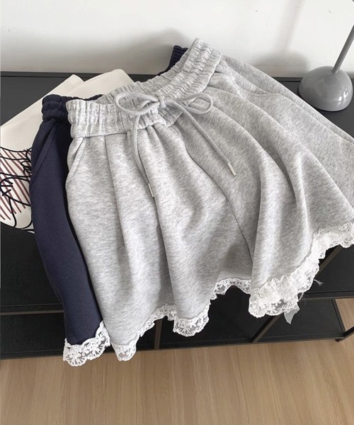 frunco(フランコ)の「【ZOZO限定】レース付きスエットハーフパンツ(その他パンツ・レディース・ネイビー/グレー・MEDIUM)」の20枚目の写真