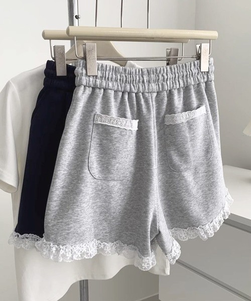 frunco(フランコ)の「【ZOZO限定】レース付きスエットハーフパンツ(その他パンツ・レディース・ネイビー/グレー・MEDIUM)」の16枚目の写真