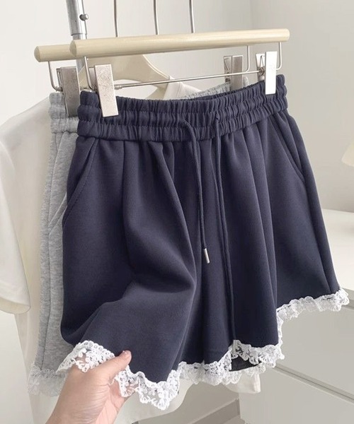 frunco(フランコ)の「【ZOZO限定】レース付きスエットハーフパンツ(その他パンツ・レディース・ネイビー/グレー・MEDIUM)」の18枚目の写真