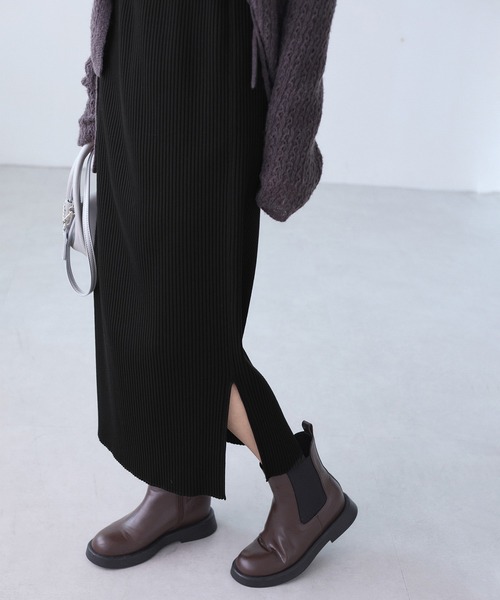 トタンテレコ Iラインリブニットスカート（スカート）｜ROPE' PICNIC