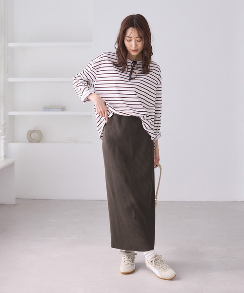 トタンテレコ Iラインリブニットスカート（スカート）｜ROPE' PICNIC
