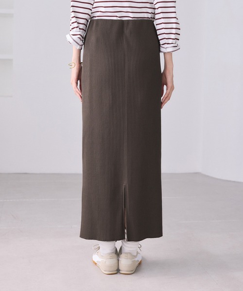 ROPE' PICNIC(ロペピクニック)の「トタンテレコ Iラインリブニットスカート(スカート・レディース・ブラック/ダークグリーン/グリーン系その他2/ダークブラウン・40/38/36)」の15枚目の写真