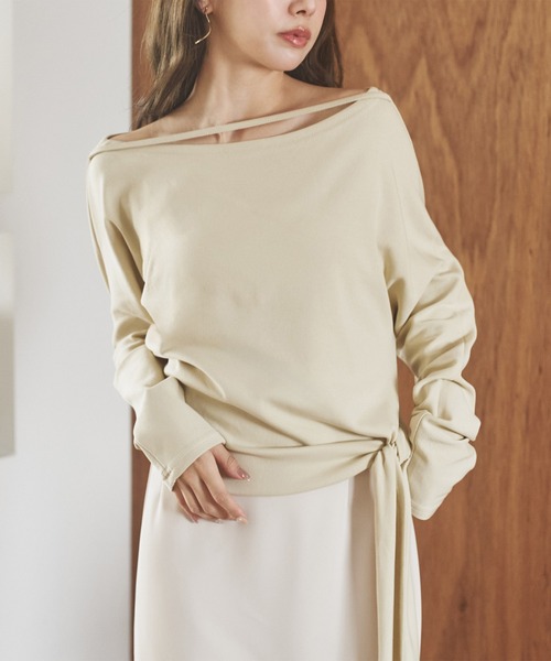 トップス lay SLY | LACE DOCKING V／N トップス (Tシャツ・カットソー(長袖