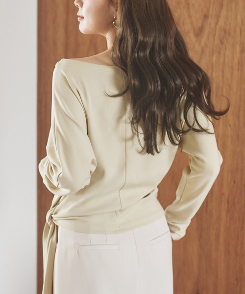 トップス ZOE 251ZOE-BL02 / tie tops / beige トップス ZOE 251ZOE