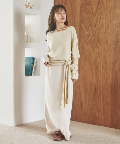 2way side tie tops /2wayサイドタイトップス（Tシャツ/カットソー