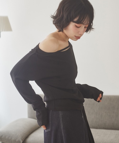 2way side tie tops /2wayサイドタイトップス（Tシャツ/カットソー