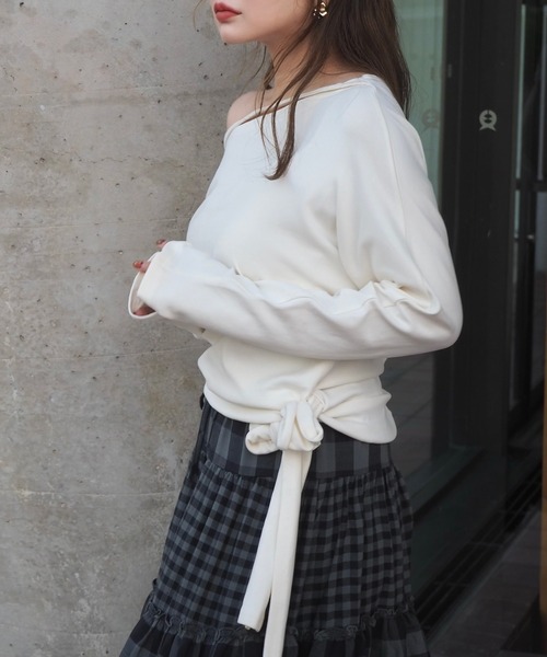 2way side tie tops /2wayサイドタイトップス（Tシャツ/カットソー