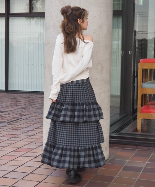 LAULEN(ローレン)の「2way side tie tops /2wayサイドタイトップス(Tシャツ/カットソー・レディース・ブラウン/ブラック/ホワイト/アイボリー・FREE)」の14枚目の写真