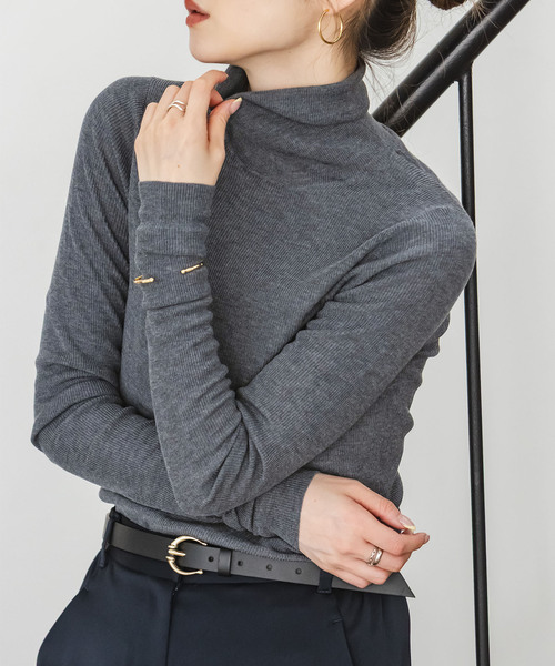 ファインゲージリブタートル（ニット/セーター）｜NOBLE（ノーブル）の