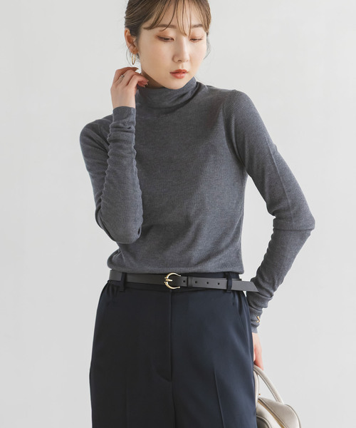 Noble（ノーブル）の「ファインゲージリブタートル（ニット/セーター