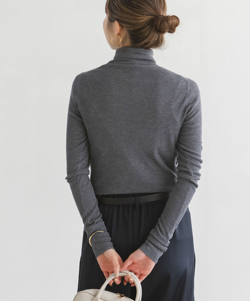 ファインゲージリブタートル（ニット/セーター）｜NOBLE（ノーブル）の