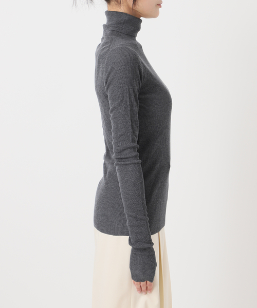 ファインゲージリブタートル（ニット/セーター）｜NOBLE（ノーブル）の