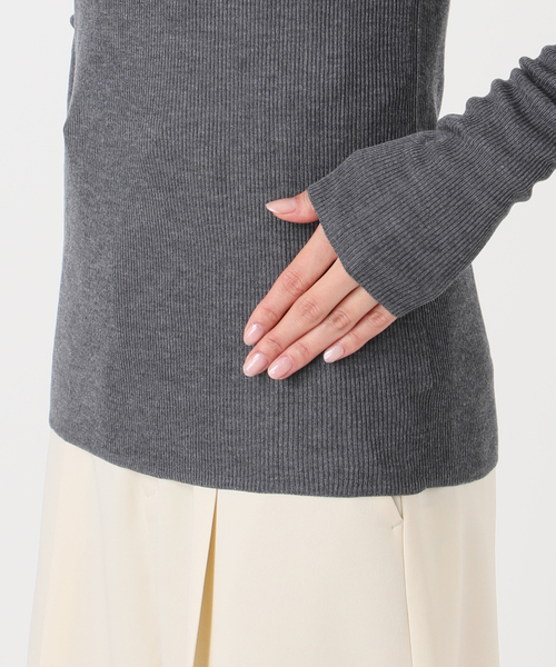 ファインゲージリブタートル（ニット/セーター）｜NOBLE（ノーブル）の