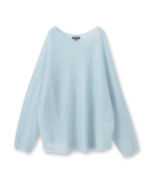INDIVI(インディヴィ)の「【キッドモヘヤ素材】ラウンドヘムニット(ニット/セーター・レディース・ピンク/ブラック/サックスブルー系5/ライトグレー系8・05/38/13/15 )」の8枚目の写真