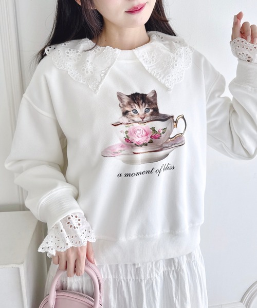 セール】ローズティーカップアニマルスウェット（スウェット）｜Loueme