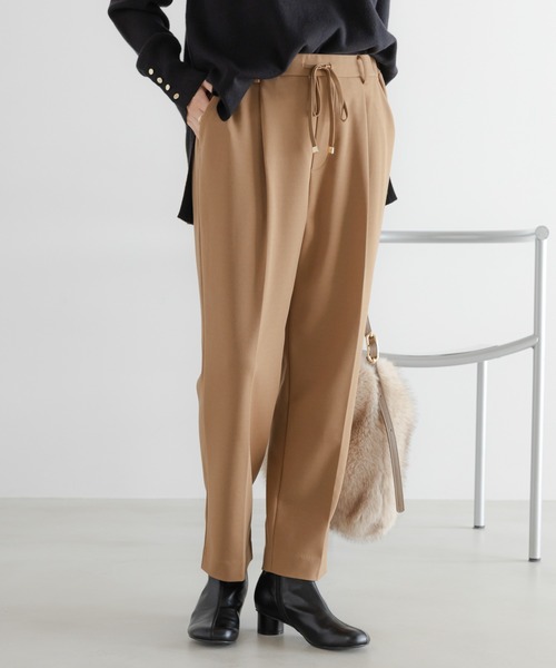 Elura(エルーラ)の「サマ見えあったかテーパードパンツ/593422(その他パンツ・レディース・ブラック/ネイビー/キャメル/ホワイト・LARGE/MEDIUM/FREE(S))」の4枚目の写真