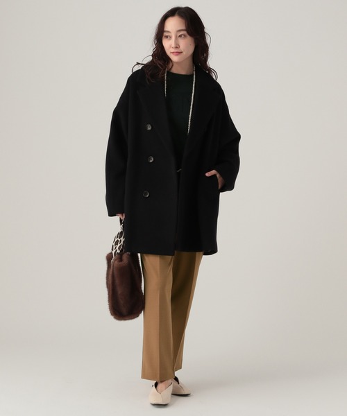 Elura(エルーラ)の「サマ見えあったかテーパードパンツ/593422(その他パンツ・レディース・ブラック/ネイビー/キャメル/ホワイト・LARGE/MEDIUM/FREE(S))」の14枚目の写真