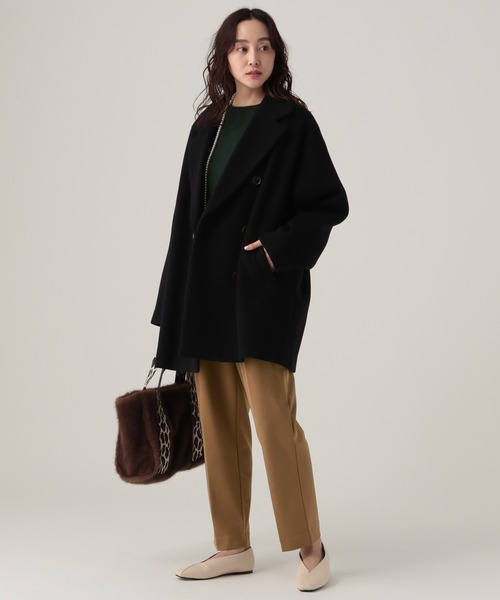 Elura(エルーラ)の「サマ見えあったかテーパードパンツ/593422(その他パンツ・レディース・ブラック/ネイビー/キャメル/ホワイト・LARGE/MEDIUM/FREE(S))」の15枚目の写真
