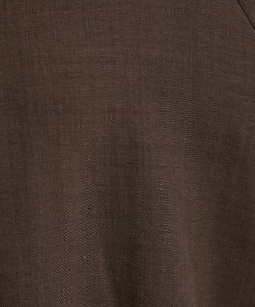 SHOO・LA・RUE（シューラルー）の「【洗濯機可/S-LL】さっと羽織れる 軽量リブブルゾン（ブルゾン・レディース・ベージュ/ブラック/ダークブラウン・04/03/02/01）」の4枚目の写真