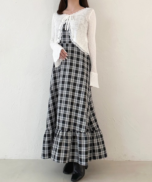 apres jour(アプレジュール)の「ティアードキャミワンピース(ワンピース・レディース・ブラック系その他/チャコールグレー/ブラウン系その他/ブラック・フリー/X-LARGE)」の21枚目の写真