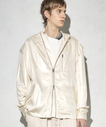 Maison ULA（メゾンウラ）の「【Maison ULA】レザーライクサテンブルゾン（ブルゾン）」