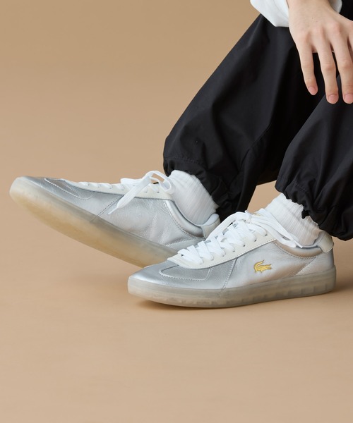 LACOSTE（ラコステ）の「メンズ BASESHOT PRO 225 1 SMA（スニーカー・メンズ・シルバー・28.5cm/25.0cm/25.5cm/26.0cm/26.5cm/27.0cm/28.0cm）」の2枚目の写真