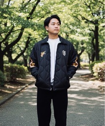 セール】HOUSTON / USED FINISHING SOUVENIR JACKET(TIGER)/ 51543