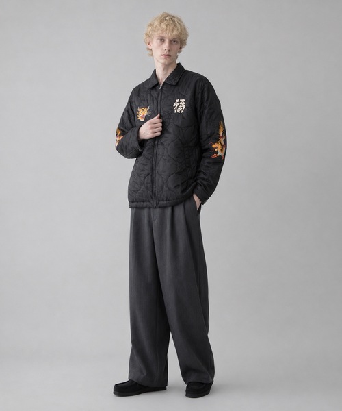 HOUSTON(ヒューストン)の「HOUSTON / NYLON VIETNAM JACKET TIGER/MAP/ 51511 / 51512(スカジャン・メンズ・グリーン系その他/ブラック/オリーブ/ブラック系その他・X-LARGE/LARGE)」の6枚目の写真