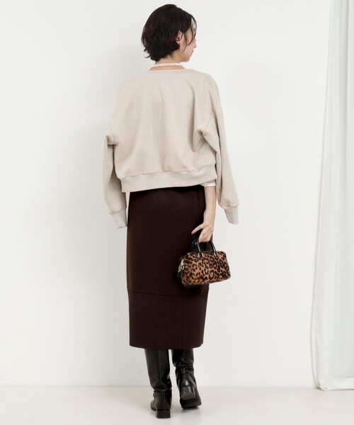 MICO COULIER（ミコクリエ）の「Wフェイスフェイクスエードブルゾン（ブルゾン・レディース・チャコールグレー/グレイッシュベージュ/ピンク・38）」の14枚目の写真