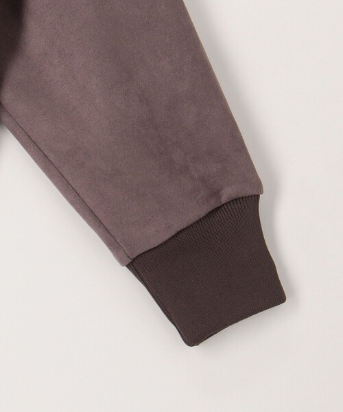 MICO COULIER（ミコクリエ）の「Wフェイスフェイクスエードブルゾン（ブルゾン・レディース・チャコールグレー/グレイッシュベージュ/ピンク・38）」の17枚目の写真