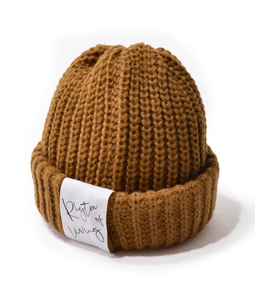 ANCHOR(アンカー)の「CELEB ロールアップビックニットワッチ(ニットキャップ/ビーニー・メンズ・ブルー/キャメル/ブラック/グレー・FREE)」の4枚目の写真