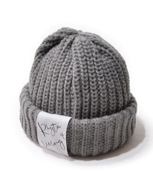 ANCHOR(アンカー)の「CELEB ロールアップビックニットワッチ(ニットキャップ/ビーニー・メンズ・ブルー/キャメル/ブラック/グレー・FREE)」の2枚目の写真