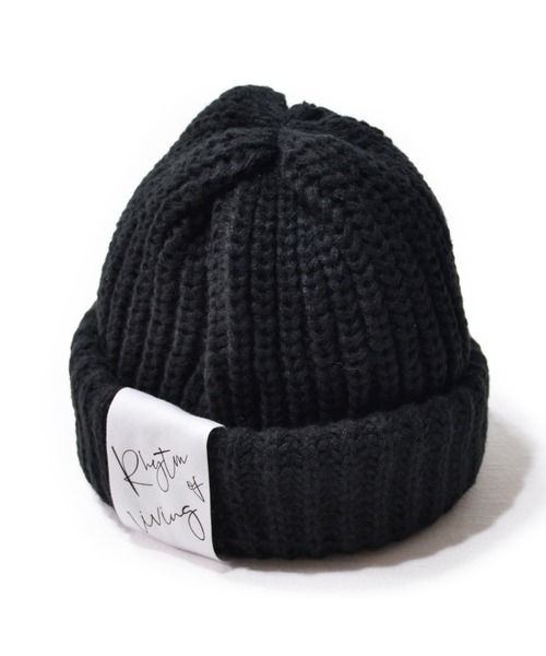 ANCHOR(アンカー)の「CELEB ロールアップビックニットワッチ(ニットキャップ/ビーニー・メンズ・ブルー/キャメル/ブラック/グレー・FREE)」の1枚目の写真