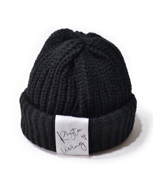 ANCHOR(アンカー)の「CELEB ロールアップビックニットワッチ(ニットキャップ/ビーニー・メンズ・ブルー/キャメル/ブラック/グレー・FREE)」の6枚目の写真