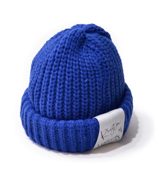 ANCHOR(アンカー)の「CELEB ロールアップビックニットワッチ(ニットキャップ/ビーニー・メンズ・ブルー/キャメル/ブラック/グレー・FREE)」の8枚目の写真