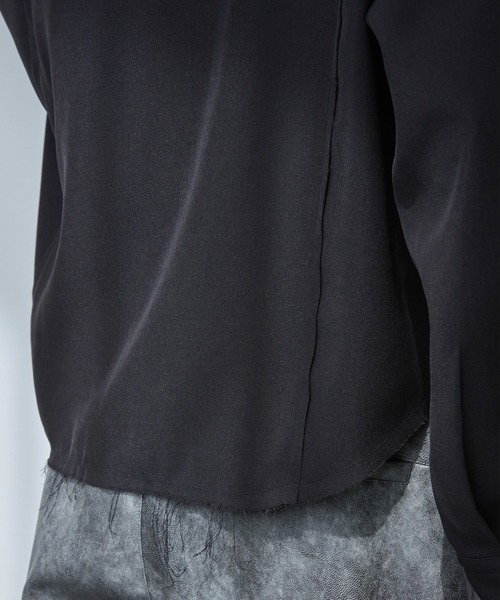 Spielio(シュピーリオ)の「【Spielio】Fray Edge Shirt / カットオフデザインシャツ(シャツ/ブラウス・メンズ・アイボリー/ブラック/ブルーグレー・L/M/S)」の20枚目の写真