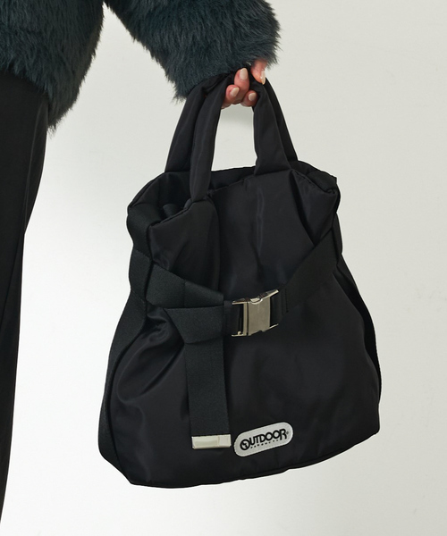abahouse mavie（アバハウスマヴィ）の「OUTDOOR2wayBelt Tote(S)（トートバッグ・レディース・ブラウン/ブラック・フリー）」の2枚目の写真