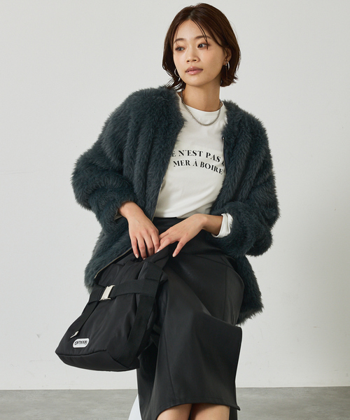 abahouse mavie（アバハウスマヴィ）の「OUTDOOR2wayBelt Tote(S)（トートバッグ・レディース・ブラウン/ブラック・フリー）」の11枚目の写真