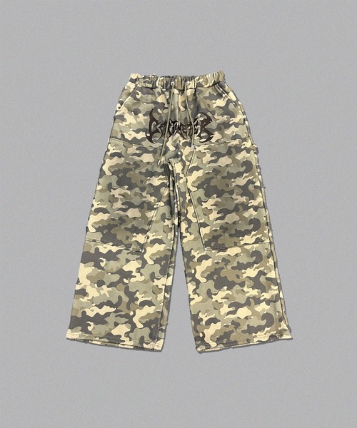 centimeter(センチメーター)の「Tribal logo double knee sweat pants(スウェットパンツ・メンズ・グレー/カモフラージュ/ブラック・SMALL/LARGE/MEDIUM)」の3枚目の写真